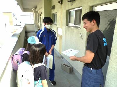 地域の方が、逆に感謝の言葉を述べてくれました！