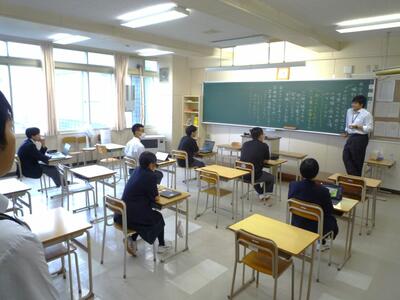 高校生の授業風景